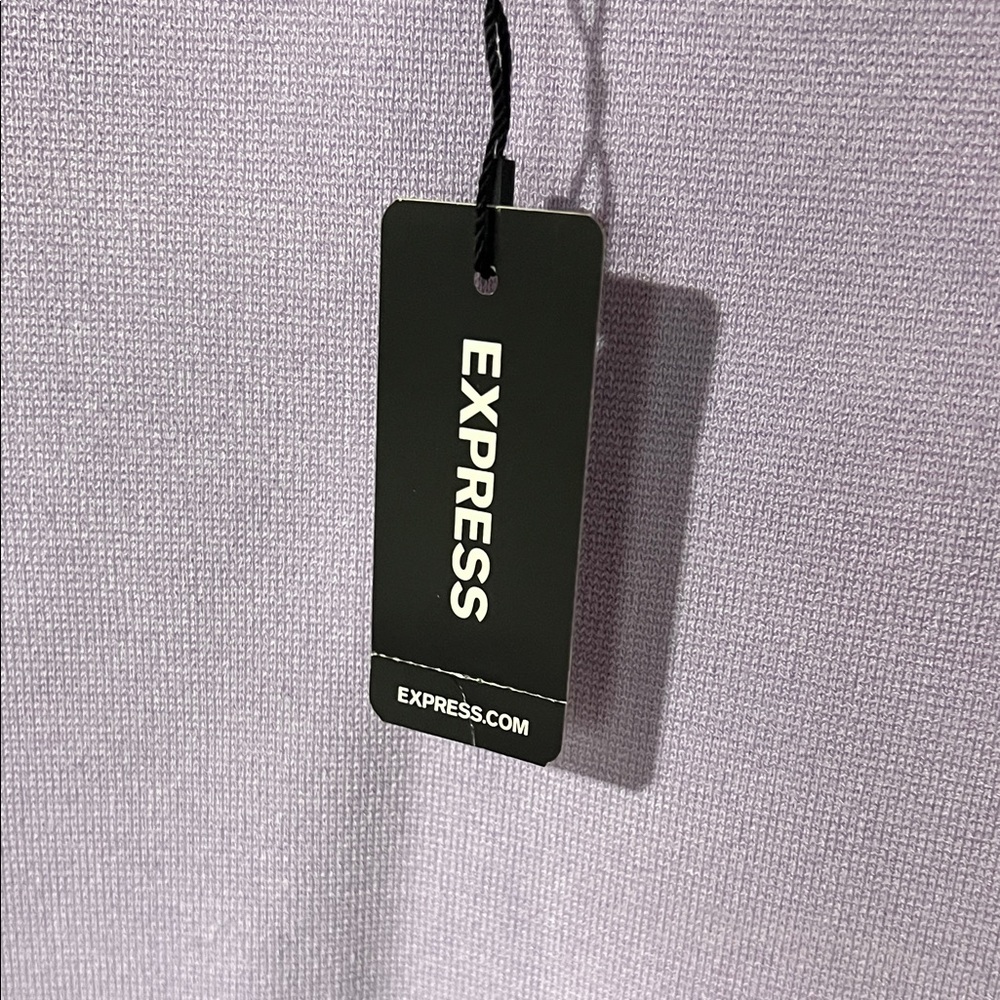 Express Lilac Ribbed V‑Neck Cami - Picture 7 of 7